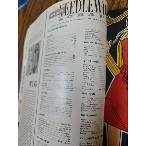 Vintage McCall's Needlework 1970s Fall Winter Magazine - Picture 4 of 7